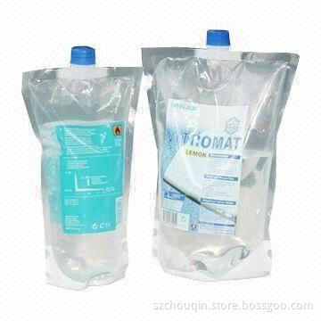 Transparent water spout pouch, exported to USA, UK, Australia, Canada, Japan
